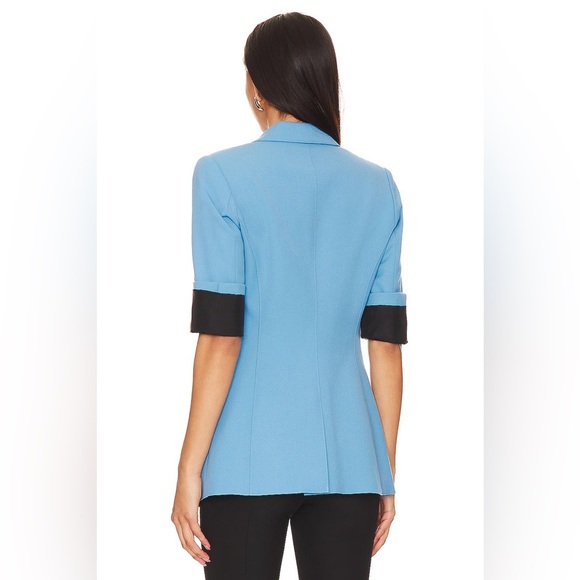 Smythe 3/4 Sleeve Blazer Cornflower Blue - Picture 8 of 13